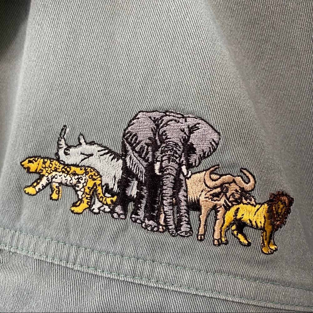 Vintage Steel Blue Safari Shirt - Picture 4 of 9